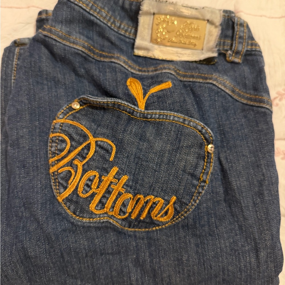 Apple Bottoms Women's Denim Jeans with Gold Accents - Picture 8 of 9